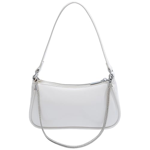 Damen-Umhängetasche mit Kette, PU-Leder, Crossbody-Tasche, Shopping, Dating, französische Stile, Achselhöhle für den Alltag, PU-Leder, französischer Stil, Crossbody, stilvolle Achselhöhle, weiß, One Damen-Umhängetasche mit Kette, PU-Leder, Crossbody-Tasche, Shopping, Dating, französische Stile, Achselhöhle für den Alltag, PU-Leder, französischer Stil, Crossbody, stilvolle Achselhöhle, weiß, One von ZYHARUKO