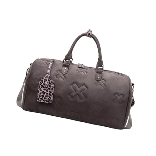 Große Kapazität, Fitnesstasche im koreanischen Stil, Reisetasche, Gepäck, PU-Leder, Sport, Übernachtung, Wochenende, Schultertasche, Wochenender, Fitness, Fitnessstudio für Erwachsene, grau, Mass Große Kapazität, Fitnesstasche im koreanischen Stil, Reisetasche, Gepäck, PU-Leder, Sport, Übernachtung, Wochenende, Schultertasche, Wochenender, Fitness, Fitnessstudio für Erwachsene, grau, Mass von ZYHARUKO