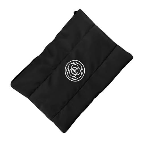 Kosmetiktasche mit Kamelien-Blumenmuster, gesteppt, für Büro, Reisen, Damen, große Kapazität, elegante Handtaschen, Schwarz , Mass Beauty Kosmetiktasche mit Kamelien-Blumenmuster, gesteppt, für Büro, Reisen, Damen, große Kapazität, elegante Handtaschen, Schwarz , Mass Beauty von ZYHARUKO