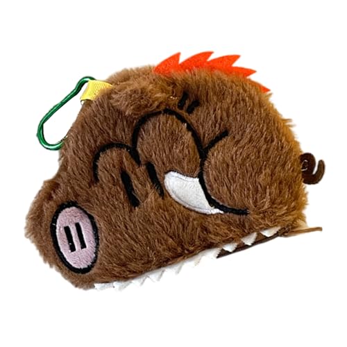 Lovely Pigs Münzgeldbörse Kopfhörer Aufbewahrungstasche Kleingeld Geldbörse Tasche Charm Tier Münzbeutel Plüsch Hund Geldbörse für Mädchen Welpen Plüsch Kopfhörer Fall Charm Kleingeld Geldbörse von ZYHARUKO