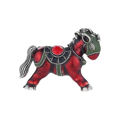 Modische Pferde-Brosche aus Legierung, tragbares Accessoire für Frauen und Sammler, Modeschmuck, Statement-Stücke, einzigartiges Pferd-Design, Einheitsgröße, Wie beschrieben von ZYHARUKO