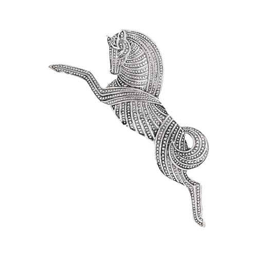 Modische Pferde-Brosche aus Legierung, tragbares Accessoire für Frauen und Sammler, Modeschmuck, Statement-Stücke, einzigartiges Pferd-Design, Einheitsgröße, Wie beschrieben von ZYHARUKO