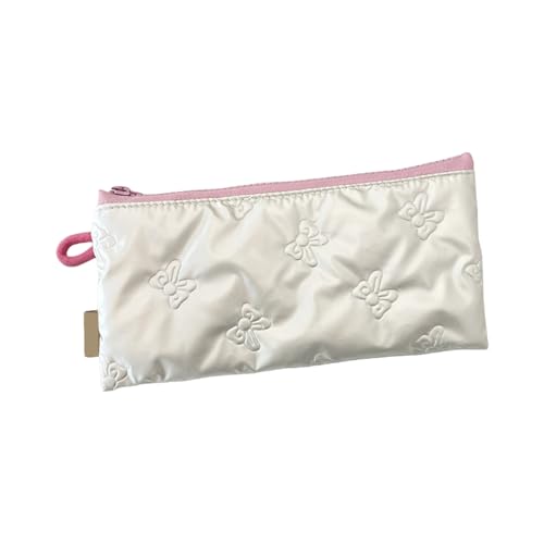 Schleifen-Geldbörse, tragbares Federmäppchen, Wickeltasche, gesteppte Kleingeldtasche, Make-up-Aufbewahrungstasche, Münzbeutel, modische Geldbörse, Federmäppchen, Geldschleifen, Geldbörse für Damen von ZYHARUKO