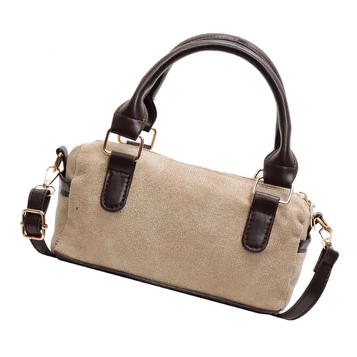 ZYHARUKO Damen-Schultertasche aus PU-Leder, Vintage-Stil, mit Tragegriff oben, modisch, lässig, für Büro, Handtasche, Vintage, khaki, One Size ZYHARUKO Damen-Schultertasche aus PU-Leder, Vintage-Stil, mit Tragegriff oben, modisch, lässig, für Büro, Handtasche, Vintage, khaki, One Size von ZYHARUKO