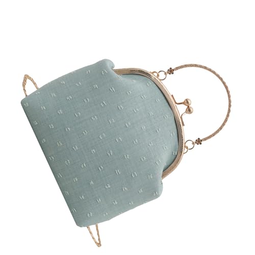 ZYHARUKO Elegante Abendtasche mit verstellbarem Kettenriemen, modische Umhängetasche, Handtasche für Hochzeit, Bankett, Abschlussball, Event, moderne Tasche, grün, One Size von ZYHARUKO