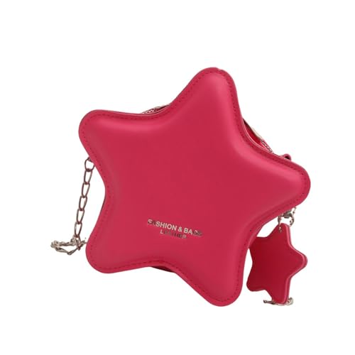 ZYHARUKO Kompakte sternförmige Umhängetasche aus PU-Leder für Damen, Umhängetasche mit Kette, geeignet für Einkaufen und tägliche Aktivitäten, Einkaufen, Reisetasche, B, One Size ZYHARUKO Kompakte sternförmige Umhängetasche aus PU-Leder für Damen, Umhängetasche mit Kette, geeignet für Einkaufen und tägliche Aktivitäten, Einkaufen, Reisetasche, B, One Size von ZYHARUKO