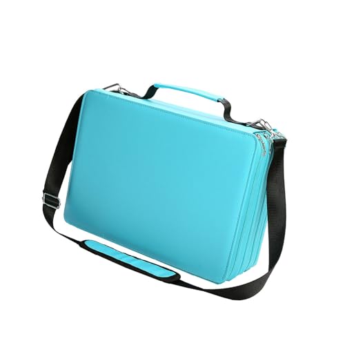 ZYHARUKO Multifunktionale Aufbewahrungstasche mit Reißverschluss, Tragetasche mit Schultergurt, für 224 Marker, Organizer, Kunst-Skizzenmarker, Taschen von ZYHARUKO