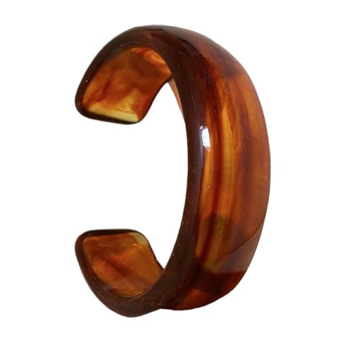 ZYHARUKO Praktischer, breiter Acryl-Armreif, geometrische Armreifen, Statement-Schmuck, geeignet für Frauen, passende modische Outfits, Acryl, rund, Einheitsgröße, Wie beschrieben von ZYHARUKO