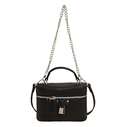 ZYHARUKO Trendige Handtasche aus PU-Leder mit abnehmbarem Riemen, Schultertasche für den täglichen Pendler, Reisen oder Büroarbeit, stilvolle Umhängetasche aus PU-Leder, Schwarz , One Size ZYHARUKO Trendige Handtasche aus PU-Leder mit abnehmbarem Riemen, Schultertasche für den täglichen Pendler, Reisen oder Büroarbeit, stilvolle Umhängetasche aus PU-Leder, Schwarz , One Size von ZYHARUKO