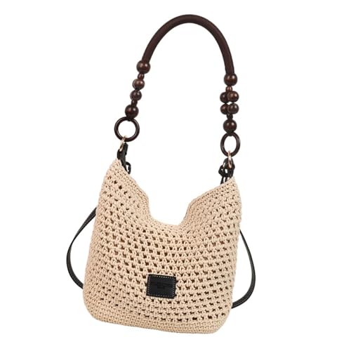 ZYHARUKO Umhängetasche mit großem Fassungsvermögen, für Damen, Urlaub, Strand, Mädchen, lässig, Achselhöhle, Stroh, Kuriertasche für Damen, Strand, große Kapazität, Schultertasche, Achselhöhle, Stroh ZYHARUKO Umhängetasche mit großem Fassungsvermögen, für Damen, Urlaub, Strand, Mädchen, lässig, Achselhöhle, Stroh, Kuriertasche für Damen, Strand, große Kapazität, Schultertasche, Achselhöhle, Stroh von ZYHARUKO
