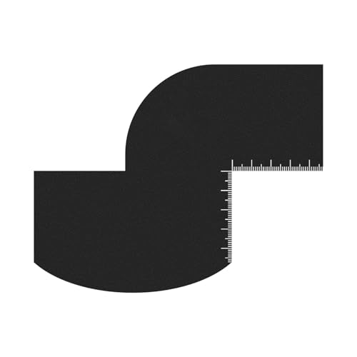 Einfach zu verwendende Karte zum Formen von Haarlinien und Bart mit stabilem Design und präziser Messskala, Pflegezubehör von ZYKEJJDDAK