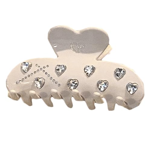Haarspange mit Strasssteinen, Herz, wunderschöne, elegante Haarnadel, süß glitzernd, Haarschmuck für Damen von ZYKEJJDDAK