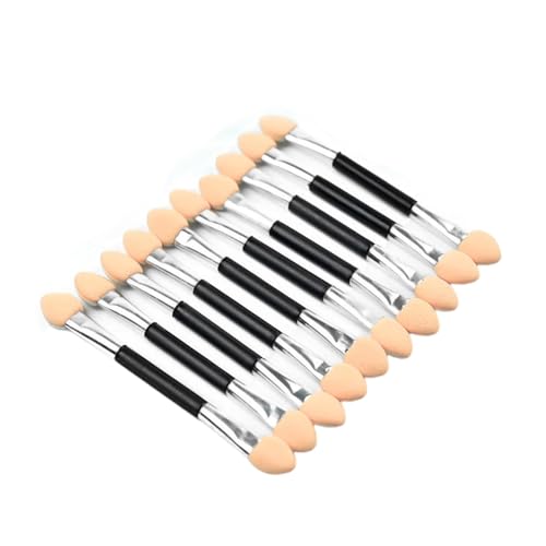 Tragbare Lidschatten-Pinsel, Kosmetikpinsel, Lidschatten-Applikatoren, Augen-Make-up-Werkzeug, kleiner Make-up-Pinsel, 10 Stück Tragbare Lidschatten-Pinsel, Kosmetikpinsel, Lidschatten-Applikatoren, Augen-Make-up-Werkzeug, kleiner Make-up-Pinsel, 10 Stück von ZYKEJJDDAK