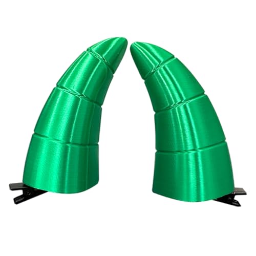 ZYKEJJDDAK 1 Paar Hornförmige Haarspangen Haarnadel Halloween Haarspangen Teufel Haarspangen Haarschmuck für Cosplay von ZYKEJJDDAK