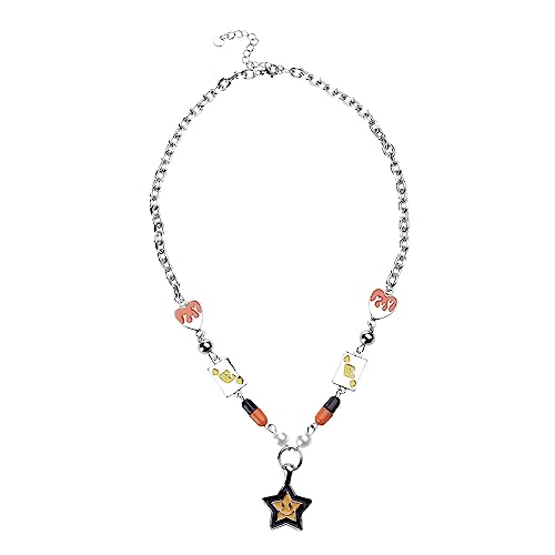 ZYKEJJDDAK Accessoires Mode bunte Stern-Anhänger Halskette Punk süß cool Perlen Schlüsselbein Kette ästhetisch ZYKEJJDDAK Accessoires Mode bunte Stern-Anhänger Halskette Punk süß cool Perlen Schlüsselbein Kette ästhetisch von ZYKEJJDDAK