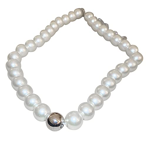 ZYKEJJDDAK Accessories Fashion Halskette mit großem Herzanhänger, süße coole Perlen, Schlüsselbeinkette, ästhetisch von ZYKEJJDDAK