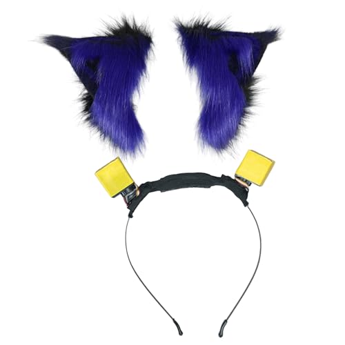 ZYKEJJDDAK Beweglicher Katzenohr Haarreifen Für Rollenspiele Rollenspiel Kostüm Stirnband Halloween Kopfbedeckungen Japanischer Stil Biegbare Haarspange von ZYKEJJDDAK