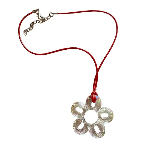 ZYKEJJDDAK Bunte, hohle Blumen-Anhänger, Halskette, süßer Choker, Modeschmuck, einfache Schlüsselbein-Kette, 4.29x5.85in, Acryl, Kein Edelstein ZYKEJJDDAK Bunte, hohle Blumen-Anhänger, Halskette, süßer Choker, Modeschmuck, einfache Schlüsselbein-Kette, 4.29x5.85in, Acryl, Kein Edelstein von ZYKEJJDDAK