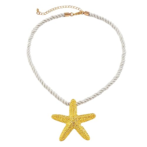 ZYKEJJDDAK Einfache Halskette mit Anhänger, Strand-Ohrringe, geflochtenes Seil, Choker, modische Ohrringe, Schlüsselbein-Kette, 407cm, Metall, Kein Edelstein ZYKEJJDDAK Einfache Halskette mit Anhänger, Strand-Ohrringe, geflochtenes Seil, Choker, modische Ohrringe, Schlüsselbein-Kette, 407cm, Metall, Kein Edelstein von ZYKEJJDDAK