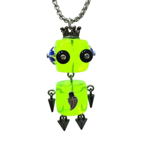 ZYKEJJDDAK Einzigartige Roboter-Halsketten, multifunktionaler Roboter-Anhänger, Halskette, Vintage, beweglicher Halsschmuck für den täglichen Gebrauch, SizeApprox.2.5x6cm/0.98x2.36inches, Kette aus ZYKEJJDDAK Einzigartige Roboter-Halsketten, multifunktionaler Roboter-Anhänger, Halskette, Vintage, beweglicher Halsschmuck für den täglichen Gebrauch, SizeApprox.2.5x6cm/0.98x2.36inches, Kette aus von ZYKEJJDDAK