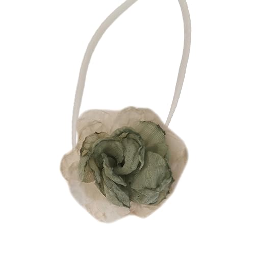 ZYKEJJDDAK Elegante Gothic-Blumen-Schlüsselbein-Kette, Halskette, Damen, Hochzeit, Braut, verstellbar, Mariage-Schmuck, 130cm 45cm, 1 Stück, Kein Edelstein von ZYKEJJDDAK