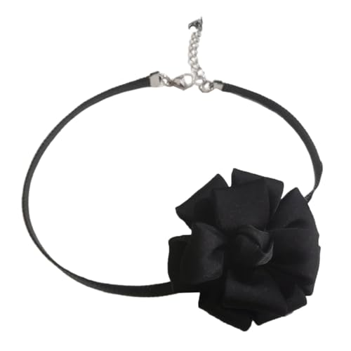 ZYKEJJDDAK Elegante Halskette mit Rosenblüten, süßes Halsband, Halskette, Hochzeits-, Party-Schmuck für Frauen und Teenager, 7.8x3.9in, Metall, Kein Edelstein ZYKEJJDDAK Elegante Halskette mit Rosenblüten, süßes Halsband, Halskette, Hochzeits-, Party-Schmuck für Frauen und Teenager, 7.8x3.9in, Metall, Kein Edelstein von ZYKEJJDDAK