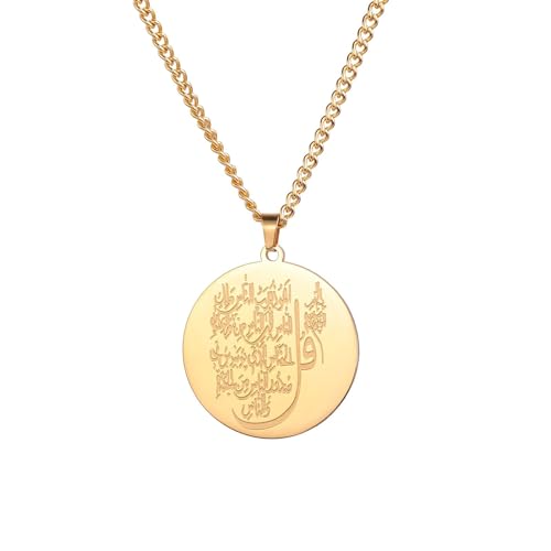 ZYKEJJDDAK Elegante Halskette mit hohlem Anhänger, zarter symbolischer Stahlanhänger, zierlicher Halsschmuck für den täglichen Gebrauch von ZYKEJJDDAK