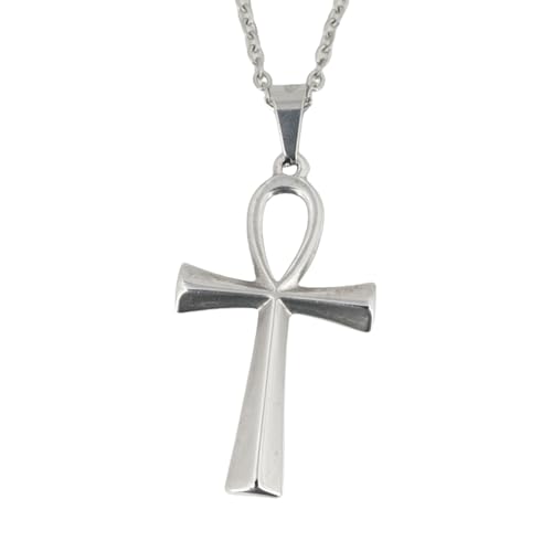 ZYKEJJDDAK Elegante Kreuz-Halsketten-Anhänger, stabile Legierung, bequem, passt mit verstellbarer Länge für den Alltag, Size Pendant 4.46x2.53cm/1.76x0.99inch, Titanstahl, Kein Edelstein ZYKEJJDDAK Elegante Kreuz-Halsketten-Anhänger, stabile Legierung, bequem, passt mit verstellbarer Länge für den Alltag, Size Pendant 4.46x2.53cm/1.76x0.99inch, Titanstahl, Kein Edelstein von ZYKEJJDDAK