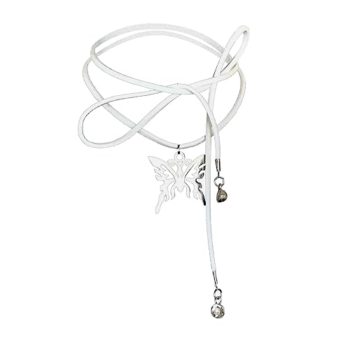 ZYKEJJDDAK Europäische und neuartige einfache fünfzackige Stern-Schlüsselbeinkette, verstellbar, koreanisches Tuch, 3.9x3.12in, Stoff, Kein Edelstein von ZYKEJJDDAK