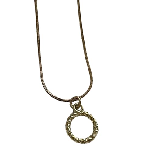 ZYKEJJDDAK Fashion Trend Edelstahl Herz Anhänger Schlüsselbein Kette Temperament Einfach kalt verstellbar Schlangenknochen, 44 cm, Edelstahl, Kein Edelstein von ZYKEJJDDAK