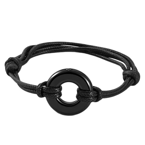 ZYKEJJDDAK Gedenkfäuleinbeinbänder Armband Edelstahl Und PU Leder Armband Einstellbare Länge Handchain Zubehör von ZYKEJJDDAK