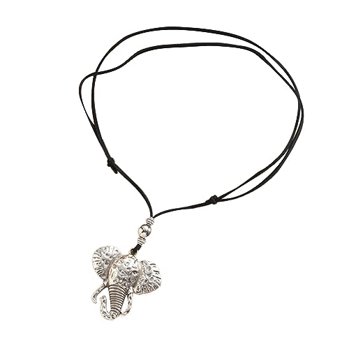 ZYKEJJDDAK Goth Black Rope Lovely Love Pendant Choker Necklace for Women Elegant Adjustable Chain Double Hearts, 3.9x3.12in, Legierung, koreanischer Samt, Kein Edelstein von ZYKEJJDDAK