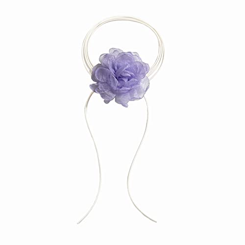 ZYKEJJDDAK Gothic Big Rose Blume Schlüsselbein Kette Halskette Damen Verstellbares Seil Choker Zubehör, 3.9x3.9in, Metall, Kein Edelstein ZYKEJJDDAK Gothic Big Rose Blume Schlüsselbein Kette Halskette Damen Verstellbares Seil Choker Zubehör, 3.9x3.9in, Metall, Kein Edelstein von ZYKEJJDDAK