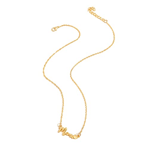 ZYKEJJDDAK Halskette in Herzform mit Buchstaben-Anhänger, Choker, Party-Zubehör für Mutter und Damen von ZYKEJJDDAK