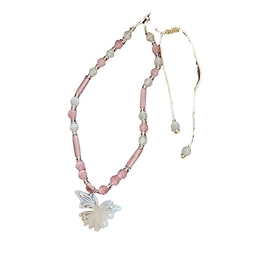 ZYKEJJDDAK Halskette mit Angelschnur-Aufhängung, luxuriös, exquisit, hochwertige Freundinnen, Paar-Halskette von ZYKEJJDDAK