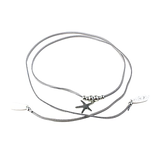 ZYKEJJDDAK Halskette mit Anhänger, Choker mit langem Seil, Strandschmuck für Damen von ZYKEJJDDAK
