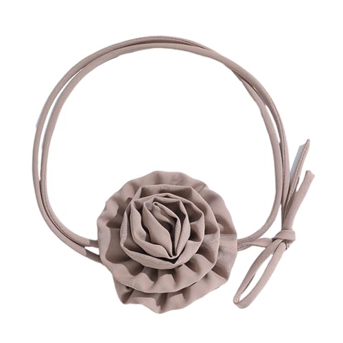 ZYKEJJDDAK Halskette mit Rosenblüten, verstellbares Schlüsselbein, bunt, künstliche Blumenform, Halskette mit Blüte, 3.9x3.9in, Stoff, Kein Edelstein ZYKEJJDDAK Halskette mit Rosenblüten, verstellbares Schlüsselbein, bunt, künstliche Blumenform, Halskette mit Blüte, 3.9x3.9in, Stoff, Kein Edelstein von ZYKEJJDDAK