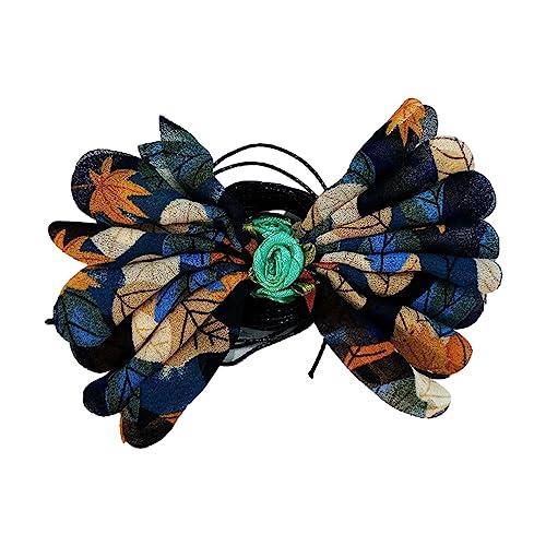 ZYKEJJDDAK Halskette mit Schleife, Blume, Stoff, Schnürung, Choker-Halskette für Damen, verstellbares Seil-Choker, 168cm, Stoff, Kein Edelstein von ZYKEJJDDAK