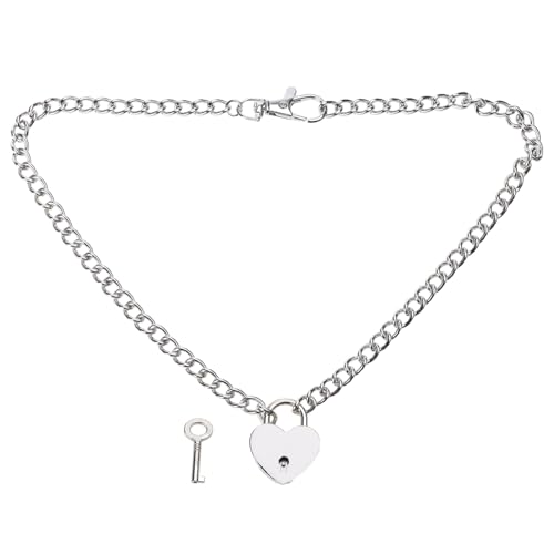 ZYKEJJDDAK Halskette mit einfachem Anhänger, Acrylkette, Halsband, Modeschmuck, schlichtes Schlüsselbein, 4.29x3.12in, Edelstahl, Acryl, Kein Edelstein von ZYKEJJDDAK