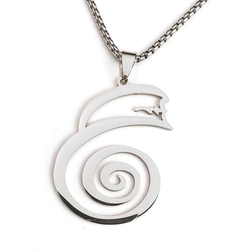 ZYKEJJDDAK Halskette mit rundem Anhänger aus Metall, modisches Accessoire für jugendliche Trendsetter im Herbst, Size Approx. 1.26x1.81inch3.2x4.6cm, Edelstahl, Kein Edelstein ZYKEJJDDAK Halskette mit rundem Anhänger aus Metall, modisches Accessoire für jugendliche Trendsetter im Herbst, Size Approx. 1.26x1.81inch3.2x4.6cm, Edelstahl, Kein Edelstein von ZYKEJJDDAK