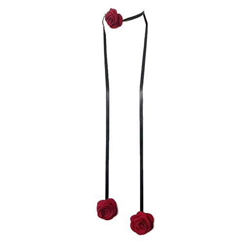 ZYKEJJDDAK Halskette zum Schnüren, Blumen-Rosen-Halskette, Schlüsselbein für Frauen, Mädchen, Braut, Hochzeit, Party, Rosen-Halsband, Festival ZYKEJJDDAK Halskette zum Schnüren, Blumen-Rosen-Halskette, Schlüsselbein für Frauen, Mädchen, Braut, Hochzeit, Party, Rosen-Halsband, Festival von ZYKEJJDDAK