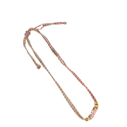 ZYKEJJDDAK Handgefertigte, robuste, geflochtene Seil-Halskette im Tribal-Stil, Schmuck, tragbar für trendige Frauen, einzigartig, Size Length 65cm/25.59inch, Titanstahl, Kein Edelstein von ZYKEJJDDAK