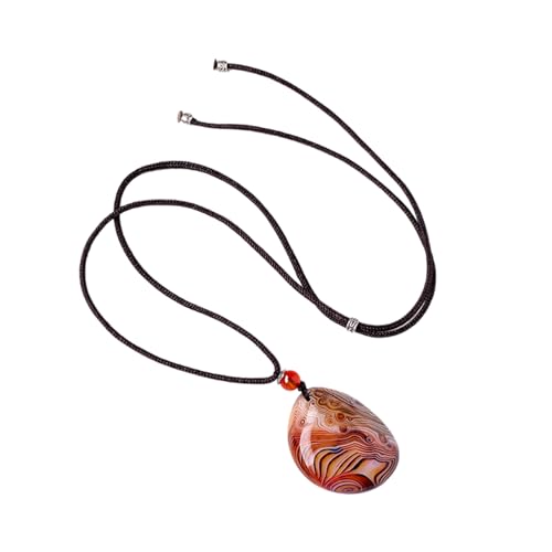 ZYKEJJDDAK Handgefertigte Achat-Halskette in lebendigem Farbton, tragbar für stilvolle Frauen, die Individualität und Eleganz suchen, Size Pendant 35cm/1.181.97inch, Kristall, Kein Edelstein ZYKEJJDDAK Handgefertigte Achat-Halskette in lebendigem Farbton, tragbar für stilvolle Frauen, die Individualität und Eleganz suchen, Size Pendant 35cm/1.181.97inch, Kristall, Kein Edelstein von ZYKEJJDDAK