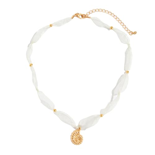 ZYKEJJDDAK Künstlerisches Meerestier-Design, zierliche Netz-Halskette, atmungsaktiver Anhänger, Schlüsselbeinkette, stilvoller Schmuck für den täglichen Gebrauch, 427cm, Garn + Legierung + CCB, Kein von ZYKEJJDDAK