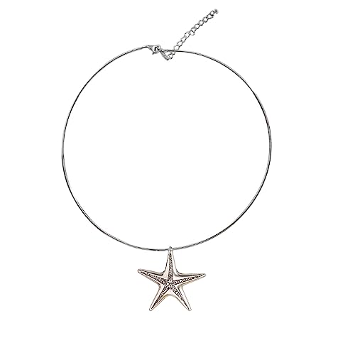 ZYKEJJDDAK Kupferdraht-Halskette, übertriebener Choker-Kette, Schmuck für Damen, Teenager, Strandurlaub von ZYKEJJDDAK