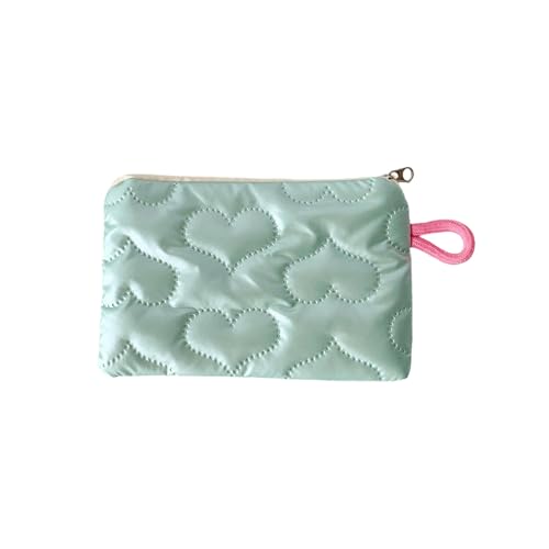 ZYKEJJDDAK Make-up-Organizer aus Polyester mit Designs und Schleifendetails für den täglichen Gebrauch, Grüne Herzform, 15.5cmx10cm ZYKEJJDDAK Make-up-Organizer aus Polyester mit Designs und Schleifendetails für den täglichen Gebrauch, Grüne Herzform, 15.5cmx10cm von ZYKEJJDDAK