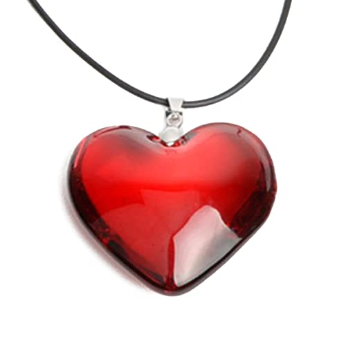 ZYKEJJDDAK Modische Herz-Halskette mit Anhänger, kleine Herzform, Herren-Halskette, Schmuck, Party-Schmuck für Herren, 2.34x2.34in, Künstlicher Kristall + Wachsseil, Kein Edelstein ZYKEJJDDAK Modische Herz-Halskette mit Anhänger, kleine Herzform, Herren-Halskette, Schmuck, Party-Schmuck für Herren, 2.34x2.34in, Künstlicher Kristall + Wachsseil, Kein Edelstein von ZYKEJJDDAK