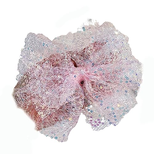 ZYKEJJDDAK Modische Spitzen-Schleifen-Halskette mit Pailletten und Schleife, Halsband für Damen und Mädchen, Wachsseil, SizeApprox.205cm/80.71, Stoff, Kein Edelstein von ZYKEJJDDAK
