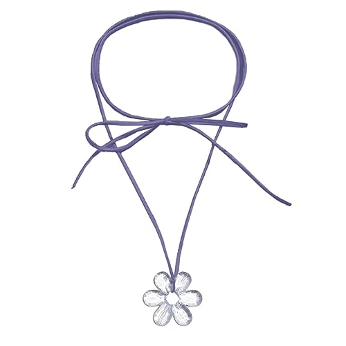 ZYKEJJDDAK Modische farbige Buchstabe Acryl Herz Anhänger Schlüsselbeinkette Temperament einfach kalt verstellbar langes Seil, 4.2cm, Acryl, Kein Edelstein von ZYKEJJDDAK