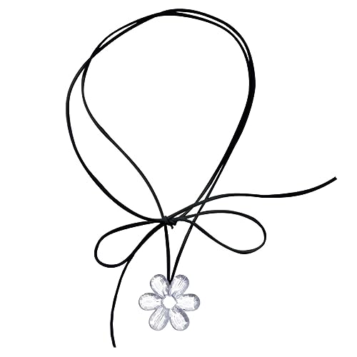 ZYKEJJDDAK Modische farbige Buchstabe Acryl Herz Anhänger Schlüsselbeinkette Temperament einfach kalt verstellbar langes Seil, 4.2cm, Acryl, Kein Edelstein von ZYKEJJDDAK